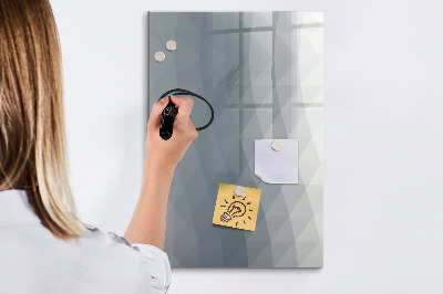 Decoratief glazen wandbord beschrijfbaar en magnetisch Notitie- en fotobord