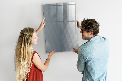 Decoratief glazen wandbord beschrijfbaar en magnetisch Notitie- en fotobord