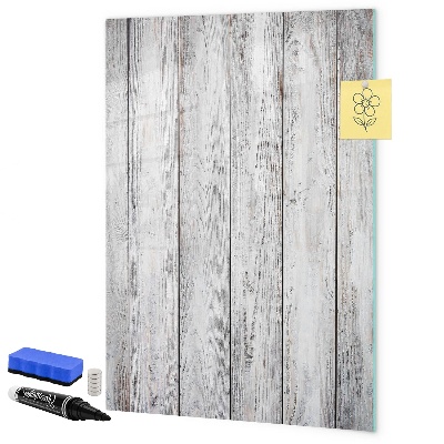 Decoratief glazen wandbord beschrijfbaar en magnetisch Een prikbord voor het ophangen van foto's en notities.
