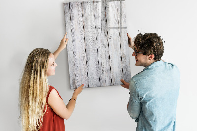 Decoratief glazen wandbord beschrijfbaar en magnetisch Een prikbord voor het ophangen van foto's en notities.