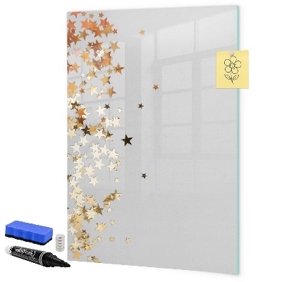 Memobord van glas met print inclusief neodymium magneten Creatief moodboard voor foto's en notities