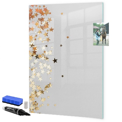 Memobord van glas met print inclusief neodymium magneten Creatief moodboard voor foto's en notities