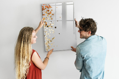 Memobord van glas met print inclusief neodymium magneten Creatief moodboard voor foto's en notities