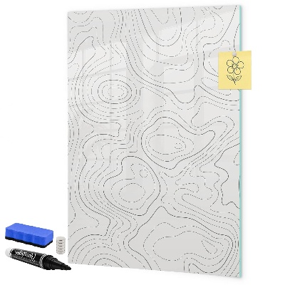 Memobord van glas met print inclusief neodymium magneten Een creatieve manier om je foto's te presenteren.