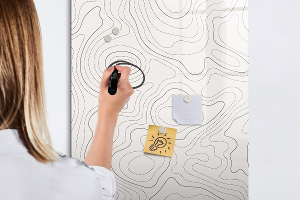 Memobord van glas met print inclusief neodymium magneten Een creatieve manier om je foto's te presenteren.