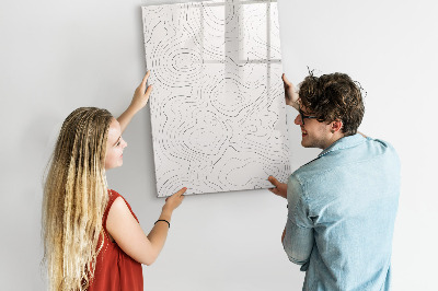 Memobord van glas met print inclusief neodymium magneten Een creatieve manier om je foto's te presenteren.