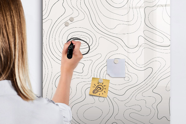 Memobord van glas met print inclusief neodymium magneten Een creatieve manier om je foto's te presenteren.