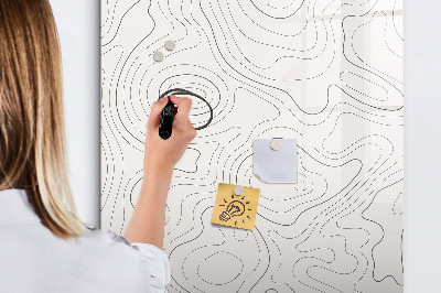 Memobord van glas met print inclusief neodymium magneten Een creatieve manier om je foto's te presenteren.