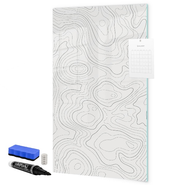 Memobord van glas met print inclusief neodymium magneten Een creatieve manier om je foto's te presenteren.
