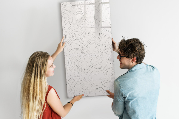 Memobord van glas met print inclusief neodymium magneten Een creatieve manier om je foto's te presenteren.