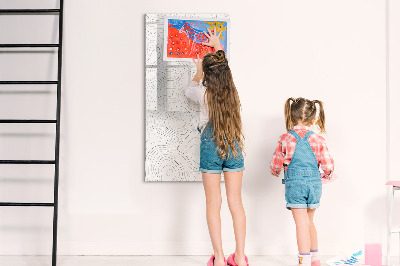 Memobord van glas met print inclusief neodymium magneten Een creatieve manier om je foto's te presenteren.