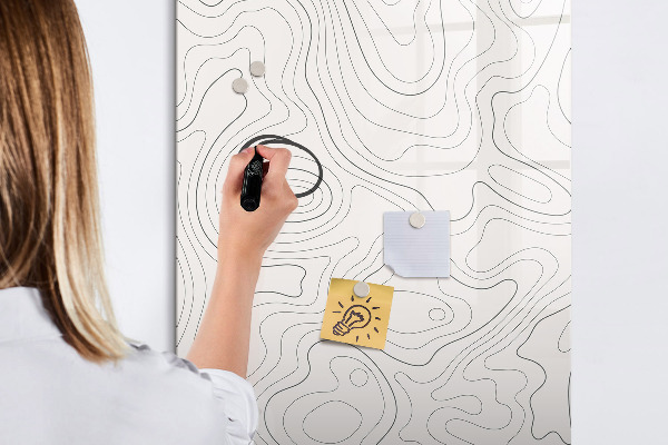 Memobord van glas met print inclusief neodymium magneten Een creatieve manier om je foto's te presenteren.