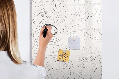Memobord van glas met print inclusief neodymium magneten Een creatieve manier om je foto's te presenteren.