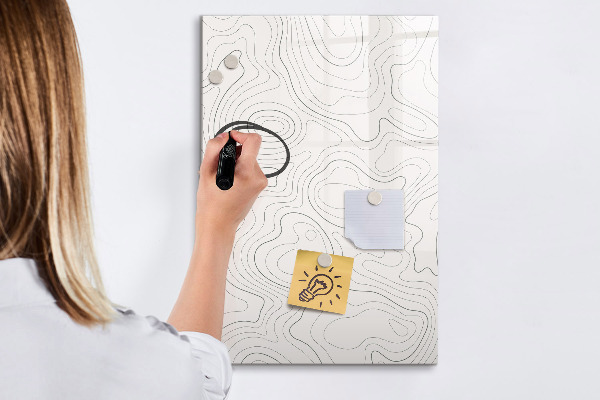 Memobord van glas met print inclusief neodymium magneten Een creatieve manier om je foto's te presenteren.