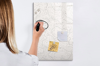 Memobord van glas met print inclusief neodymium magneten Een creatieve manier om je foto's te presenteren.