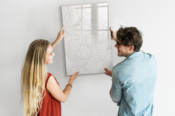 Memobord van glas met print inclusief neodymium magneten Een creatieve manier om je foto's te presenteren.