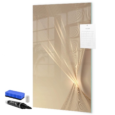 Decoratief glazen wandbord beschrijfbaar en magnetisch Modern fotodisplaybord
