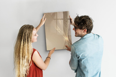 Decoratief glazen wandbord beschrijfbaar en magnetisch Modern fotodisplaybord