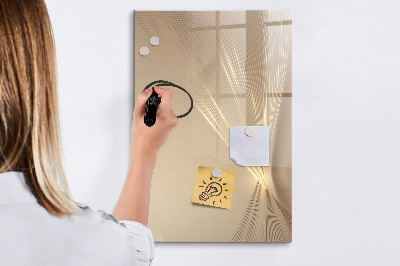Decoratief glazen wandbord beschrijfbaar en magnetisch Modern fotodisplaybord