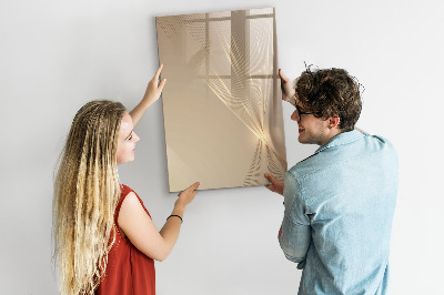 Decoratief glazen wandbord beschrijfbaar en magnetisch Modern fotodisplaybord