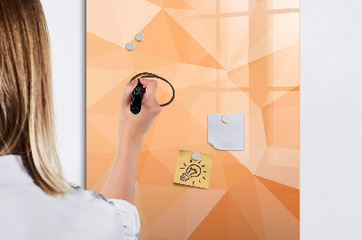 Memobord van glas met print inclusief neodymium magneten Een kleurrijk prikbord voor foto's en notities
