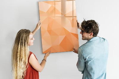 Memobord van glas met print inclusief neodymium magneten Een kleurrijk prikbord voor foto's en notities