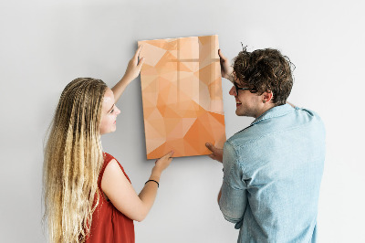 Memobord van glas met print inclusief neodymium magneten Een kleurrijk prikbord voor foto's en notities