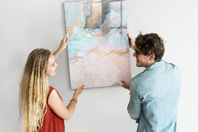 Decoratief glazen wandbord beschrijfbaar en magnetisch Een kleurrijk bord voor het presenteren van foto's