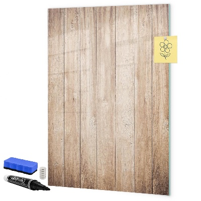 Memobord van glas met print inclusief neodymium magneten Bord voor foto's en notities