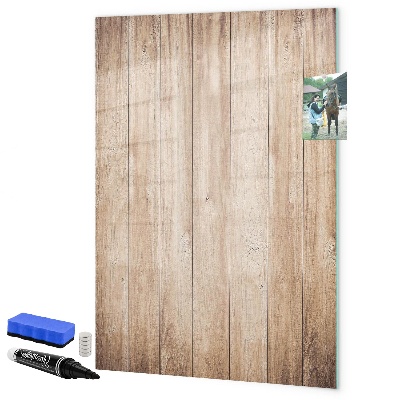 Memobord van glas met print inclusief neodymium magneten Bord voor foto's en notities