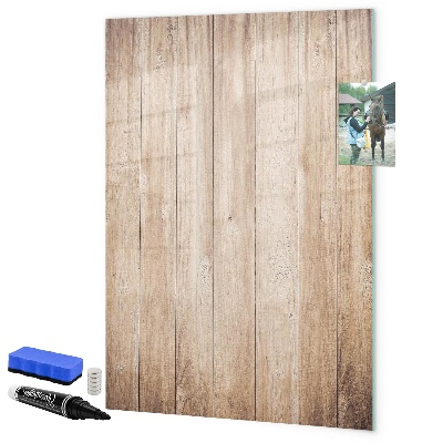 Memobord van glas met print inclusief neodymium magneten Bord voor foto's en notities