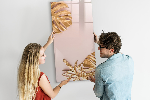 Decoratief glazen wandbord beschrijfbaar en magnetisch Een stijlvol bord voor notities en foto's