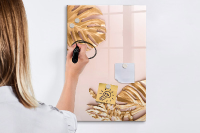 Decoratief glazen wandbord beschrijfbaar en magnetisch Een stijlvol bord voor notities en foto's