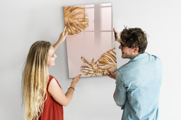 Decoratief glazen wandbord beschrijfbaar en magnetisch Een stijlvol bord voor notities en foto's