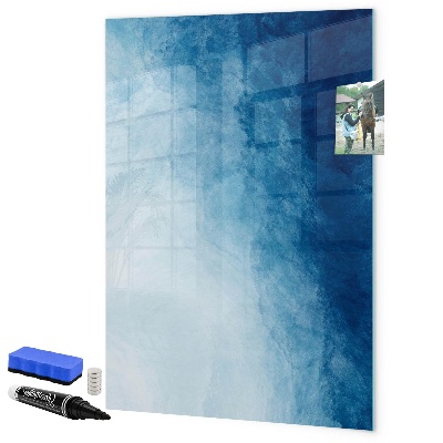 Memobord van glas met print inclusief neodymium magneten Magnetisch bord voor foto's en notities