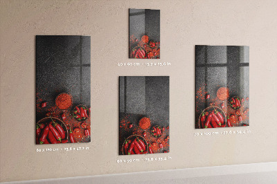 Decoratief glazen wandbord beschrijfbaar en magnetisch Zomerherinneringen tegen de achtergrond van de natuur.