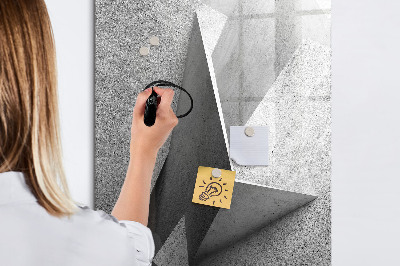 Memobord van glas met print inclusief neodymium magneten Modern fotodisplaybord