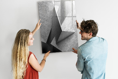 Memobord van glas met print inclusief neodymium magneten Modern fotodisplaybord