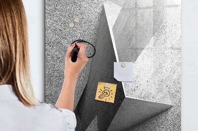 Memobord van glas met print inclusief neodymium magneten Modern fotodisplaybord