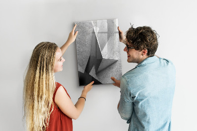 Memobord van glas met print inclusief neodymium magneten Modern fotodisplaybord