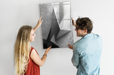 Memobord van glas met print inclusief neodymium magneten Modern fotodisplaybord