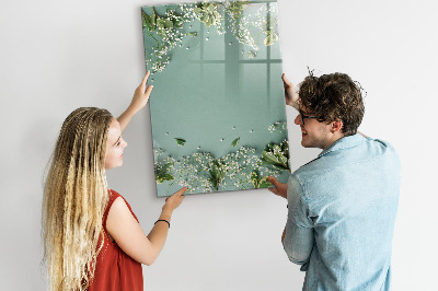 Memobord van glas met print inclusief neodymium magneten Een creatieve plek voor herinneringen en foto's