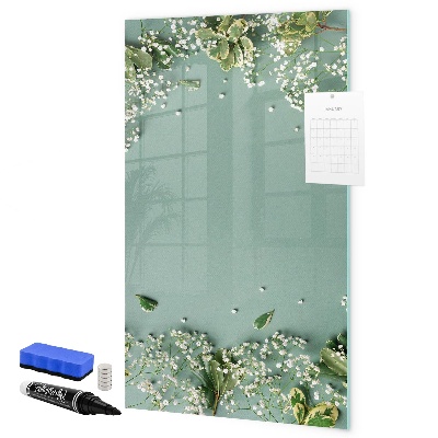 Memobord van glas met print inclusief neodymium magneten Een creatieve plek voor herinneringen en foto's