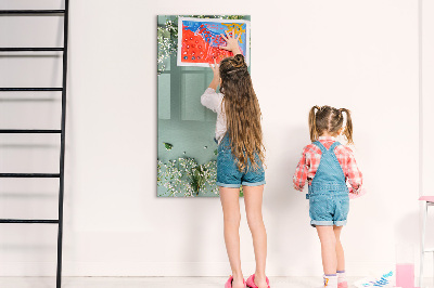 Memobord van glas met print inclusief neodymium magneten Een creatieve plek voor herinneringen en foto's