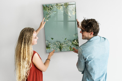 Memobord van glas met print inclusief neodymium magneten Een creatieve plek voor herinneringen en foto's