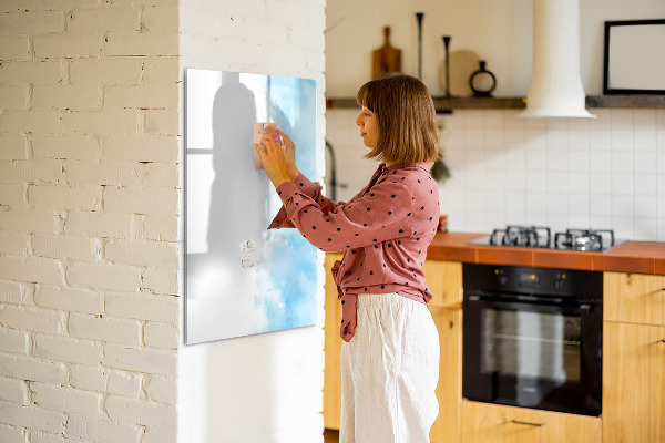 Memobord van glas met print inclusief neodymium magneten Creatief fotopresentatiebord