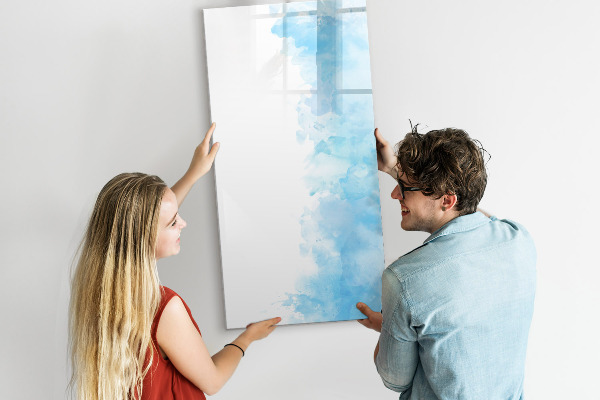 Memobord van glas met print inclusief neodymium magneten Creatief fotopresentatiebord