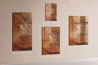 Memobord van glas met print inclusief neodymium magneten Creatief fotopresentatiebord