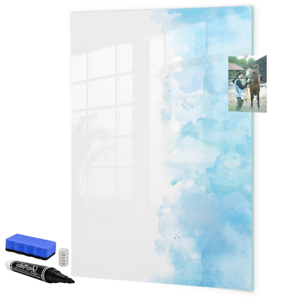 Memobord van glas met print inclusief neodymium magneten Creatief fotopresentatiebord