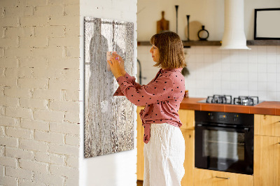 Decoratief glazen wandbord beschrijfbaar en magnetisch Foto-organizer aan de muur